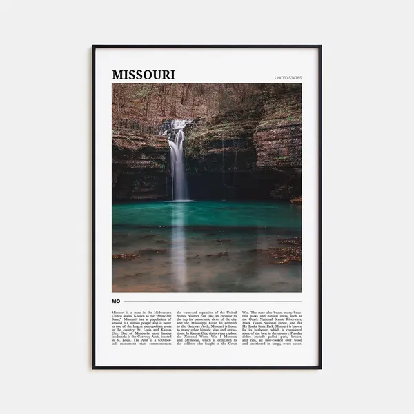 Missouri Travel Poster, United States Art Print
