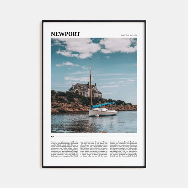 Newport Travel Poster, Rhode Island Travel Poster