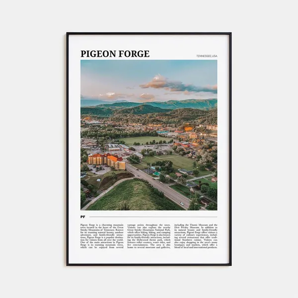 Pigeon Forge Travel Poster, Tennessee USA Art Print