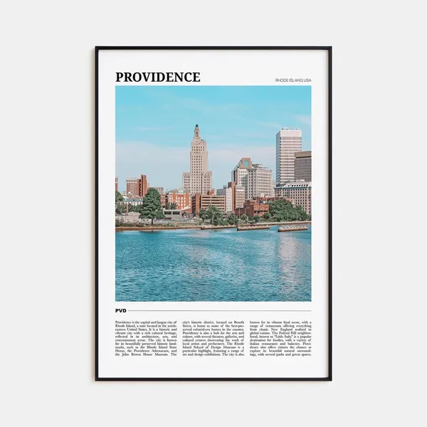 Providence Travel Poster, Rhode Island USA Art Print