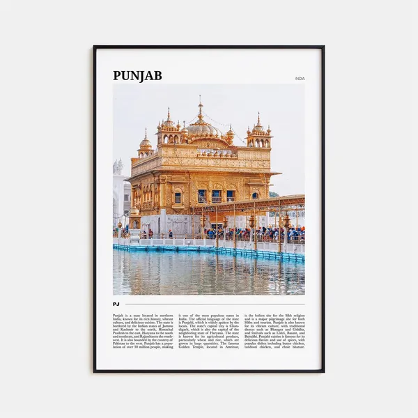 Punjab Travel Poster, India Travel Poster Art