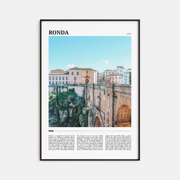 Ronda Photo Spain Travel Poster