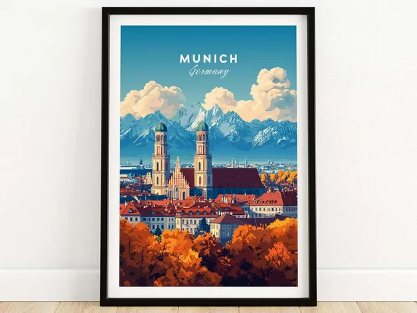 Munich Home Decor Lover Gift Poster Print