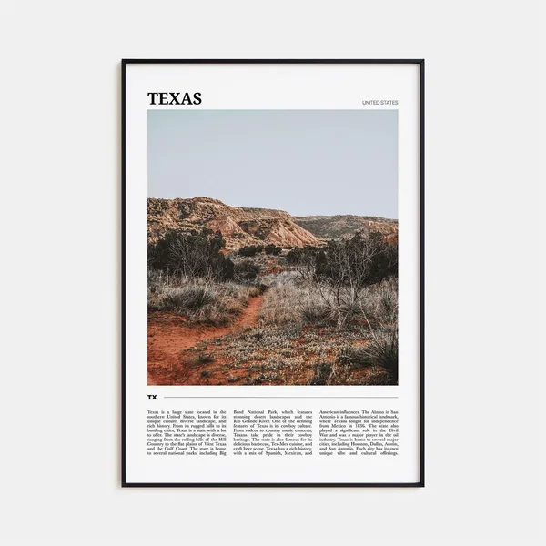 Texas Travel Poster No 1, Texas Travel Poster