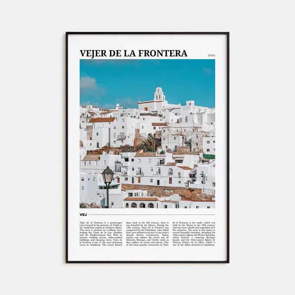 Vejer De La Frontera Travel Poster, Spain
