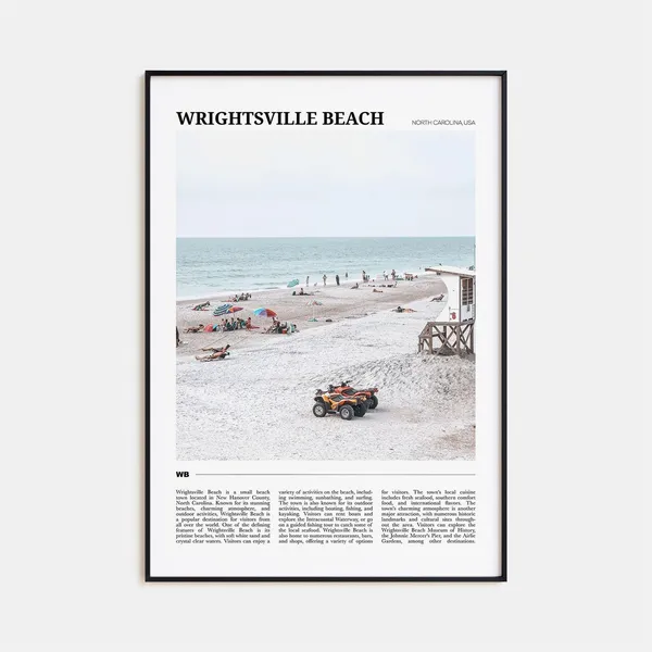 Wrightsville Beach Travel Poster, North Carolina