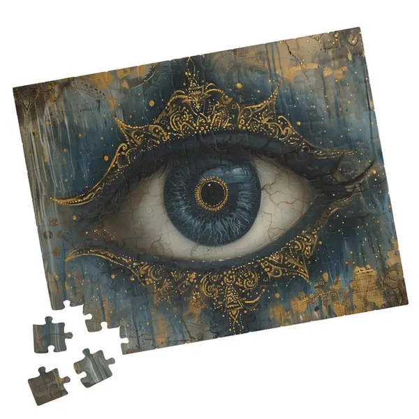 Evil Eye Illustration Art Print, Unique Gift