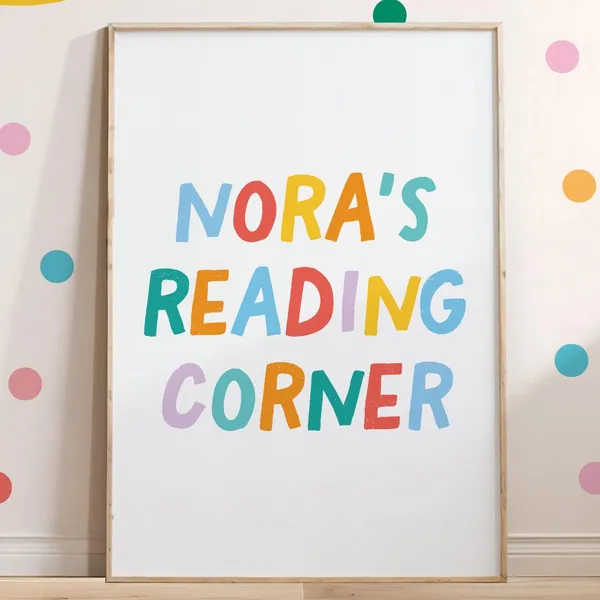 Custom Reading Corner Kids Room Art Print
