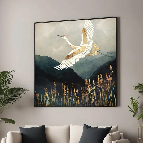 Elegant Flight - Vintage Travel Poster
