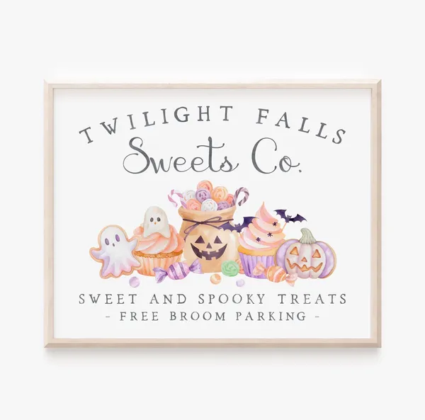 Halloween Bakery, Cute Pastel Artwork Poster