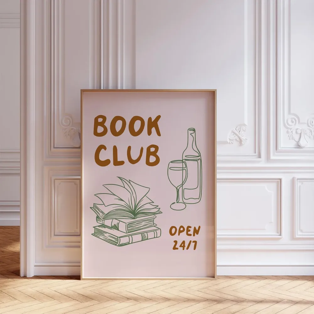 Book Club Poster Print, Book Lover Gift - Image 2