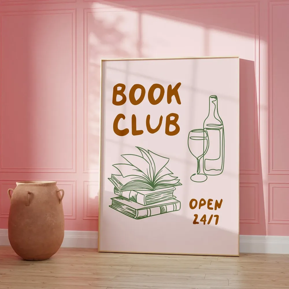 Book Club Poster Print, Book Lover Gift - Image 3