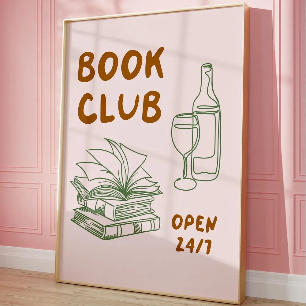Book Club Poster Print, Book Lover Gift - Image 5