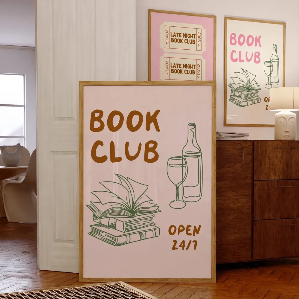 Book Club Poster Print, Book Lover Gift - Image 4