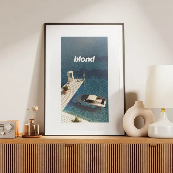 Blond Ferrari Blue Frank Ocean Poster Print