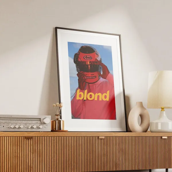 Frank Ocean Racer Helmet Custom Art Print