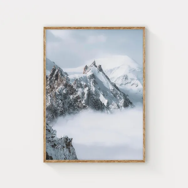 Aiguille Du Midi Chamonix French Alps Poster