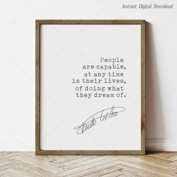 Paulo Coelho The Alchemist Quote Art Print, Book Lover