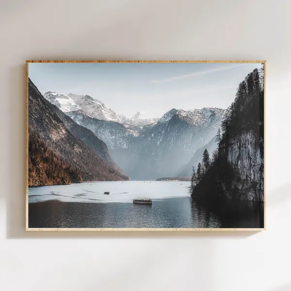 Königssee Berchtesgaden Alps Bavaria Travel Poster
