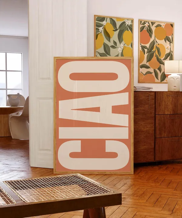 Ciao Trendy Wall Art Poster