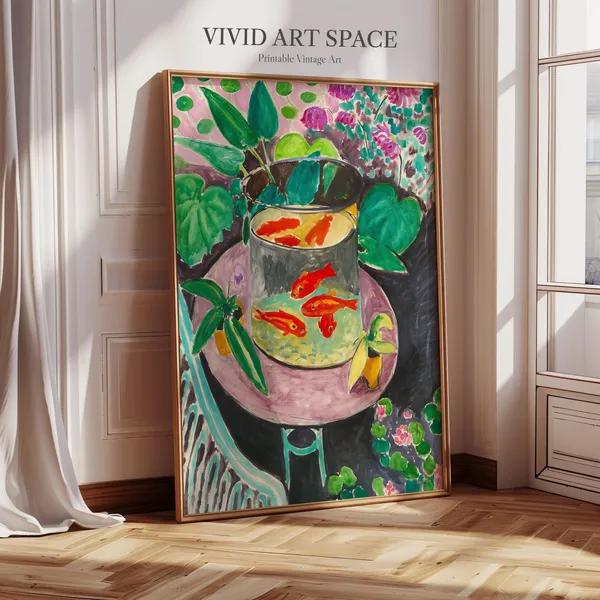 Henri Matisse Goldfish, Colorful Wall Art Print