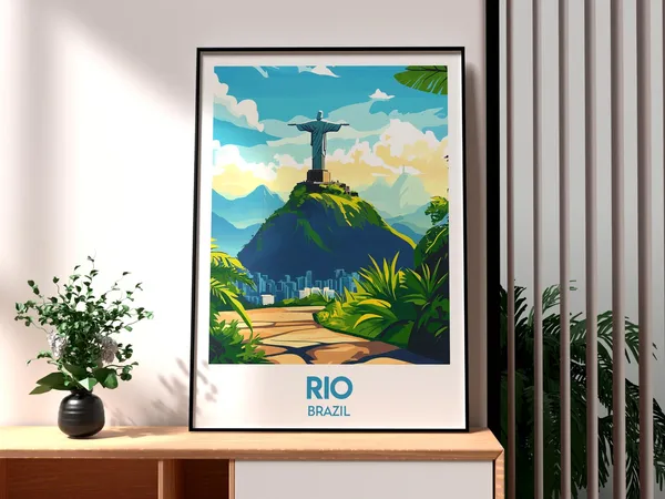 Rio De Janeiro Brazil Wall Art Poster Print