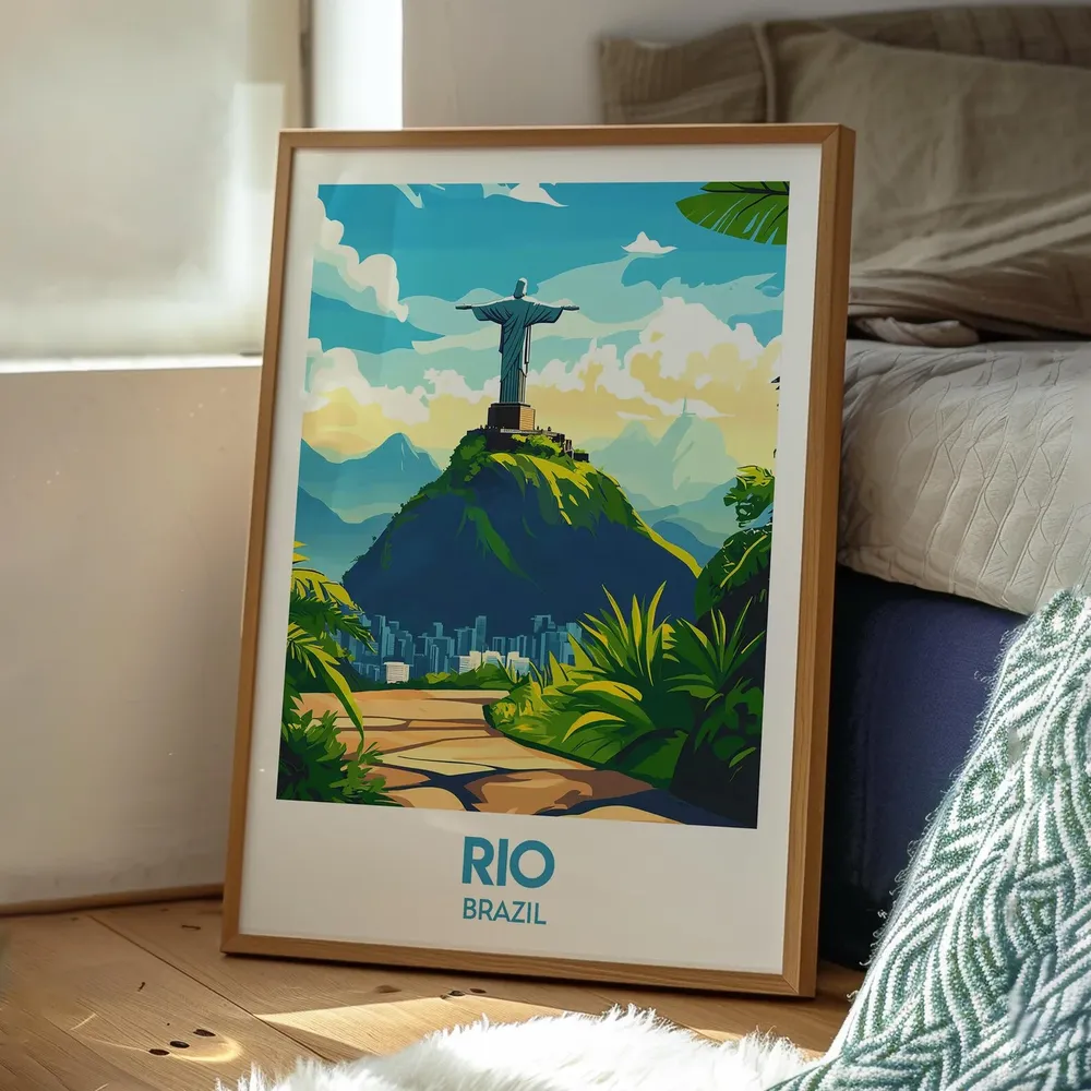 Rio De Janeiro Brazil Wall Art Poster Print - Image 2