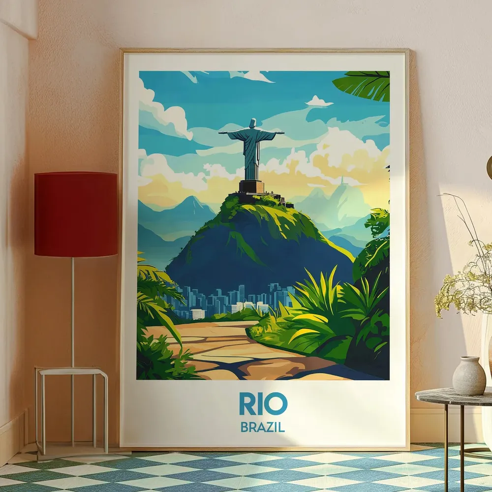 Rio De Janeiro Brazil Wall Art Poster Print - Image 3