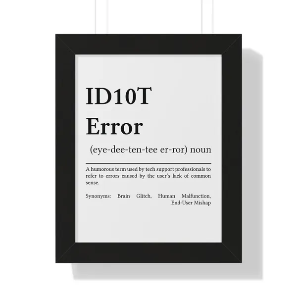 Funny Geek Poster for Developers and Tech Support