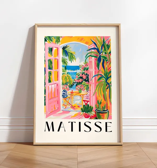 Henri Matisse-Inspired Boho Beachy Poster
