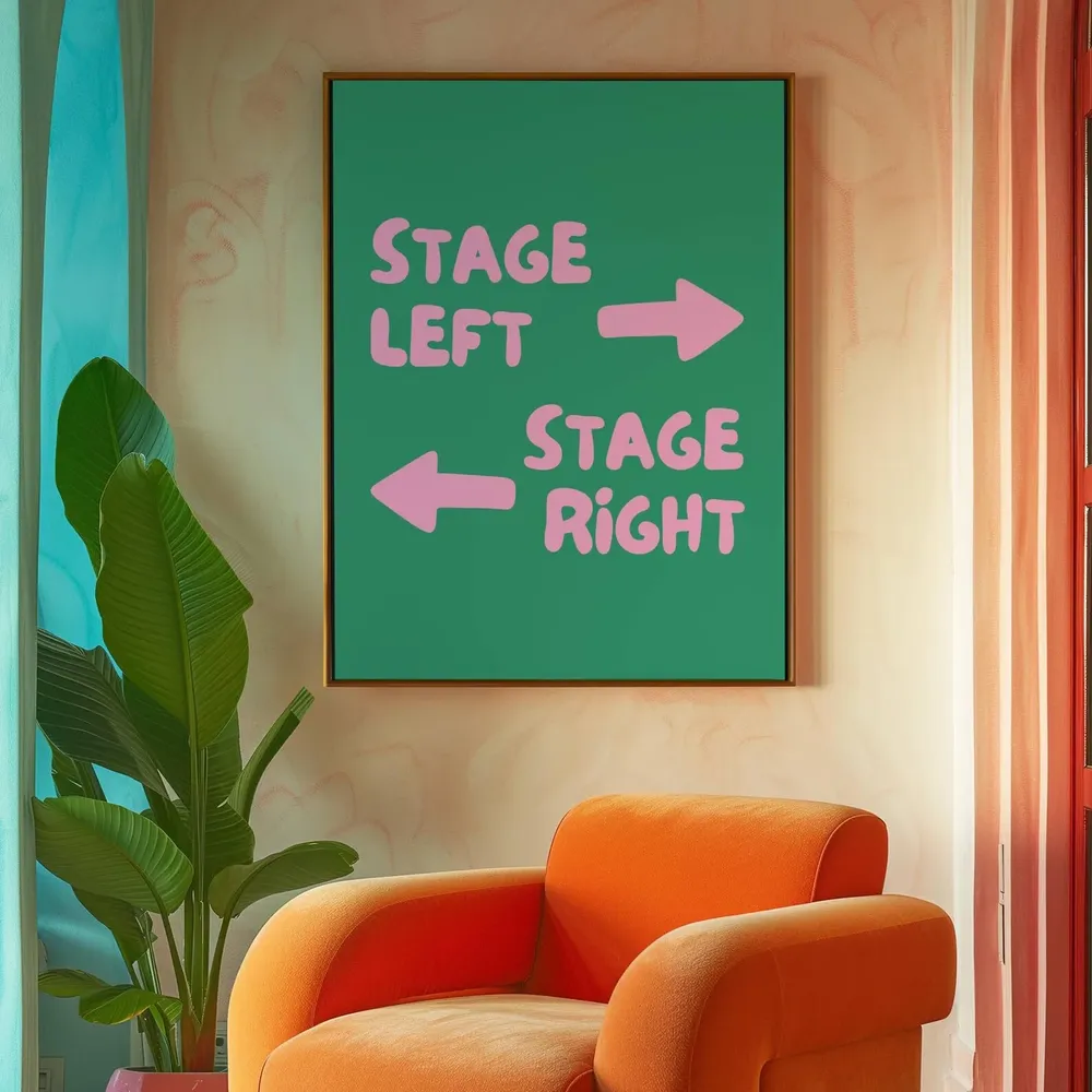 Stage Direction Theatre Lover Art Print, Drama Decor - Image 4