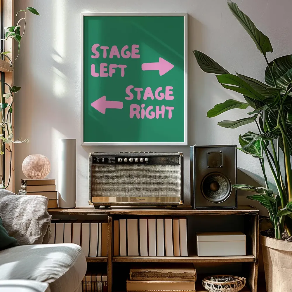 Stage Direction Theatre Lover Art Print, Drama Decor - Image 3