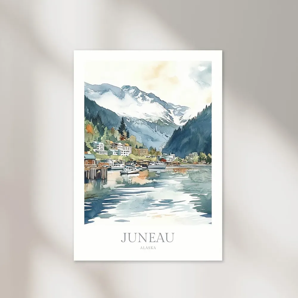 Juneau Alaska Home Decor Wall Art Print