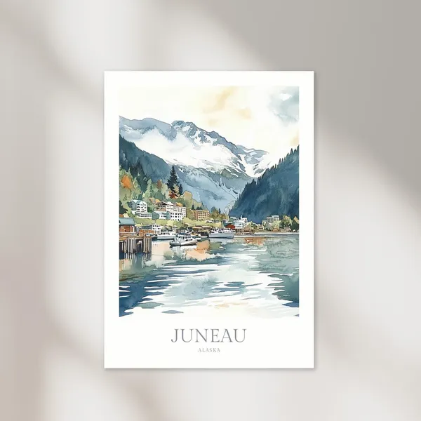 Juneau Alaska Home Decor Wall Art Print