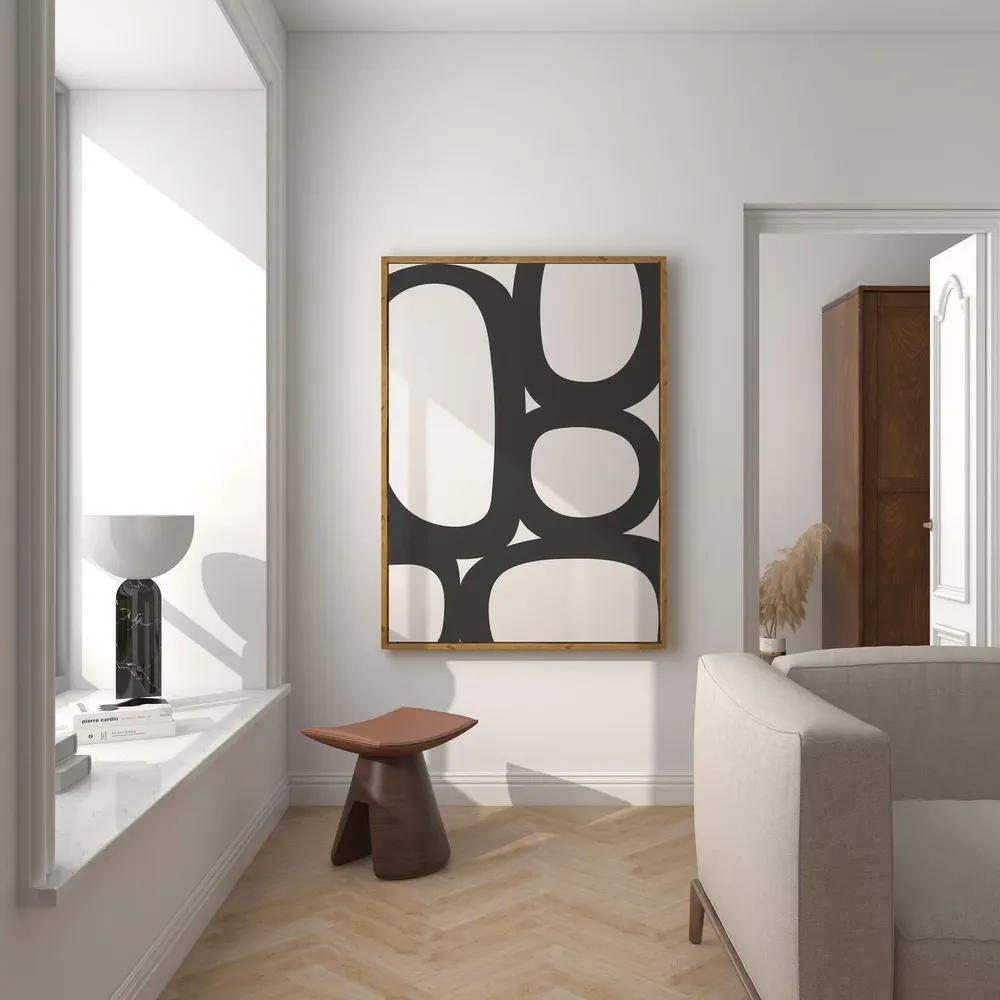 Mid-Century Organic Circles Art Print - Image 3