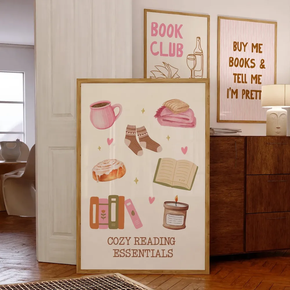 Cozy Reading Poster Print, Gift For Readers - Image 2
