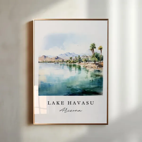 Lake Havasu Arizona Travel Poster, Custom Text