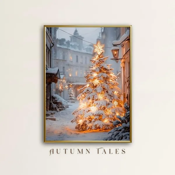Winter Christmas Tree Classic Photograph Poster