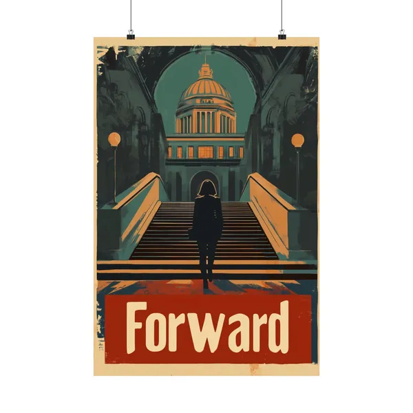 Forward Poster Art Print for Home Office Decor