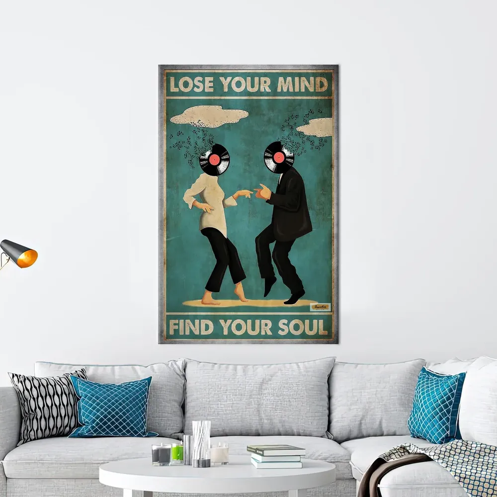 Dancing Couple Poster, Music Room Decor
