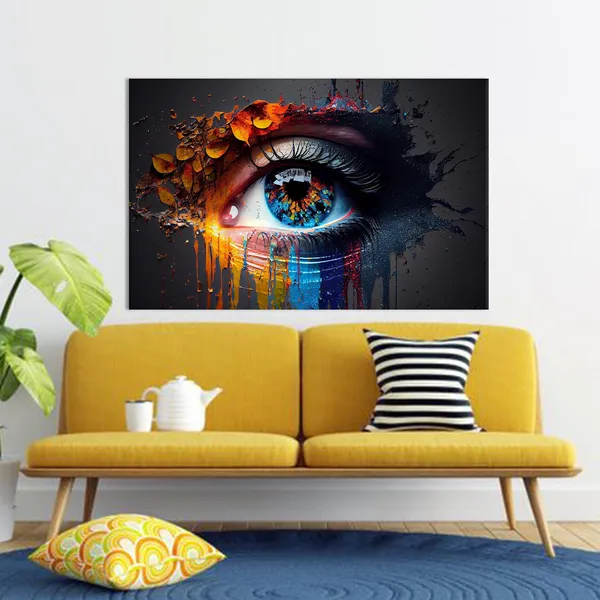 Abstract Eye Modern Art Wall Print, Personalized