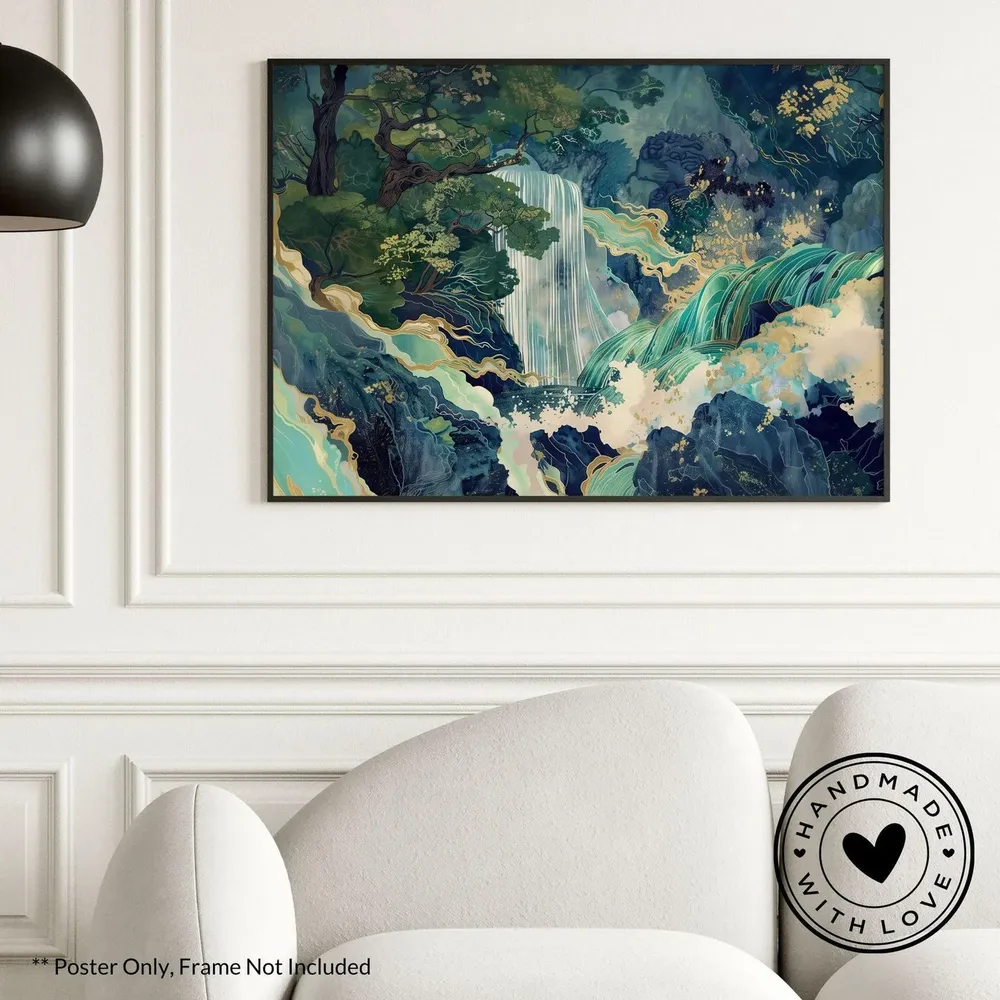Hokusai Ukiyo, Classic Landscape Art Print
