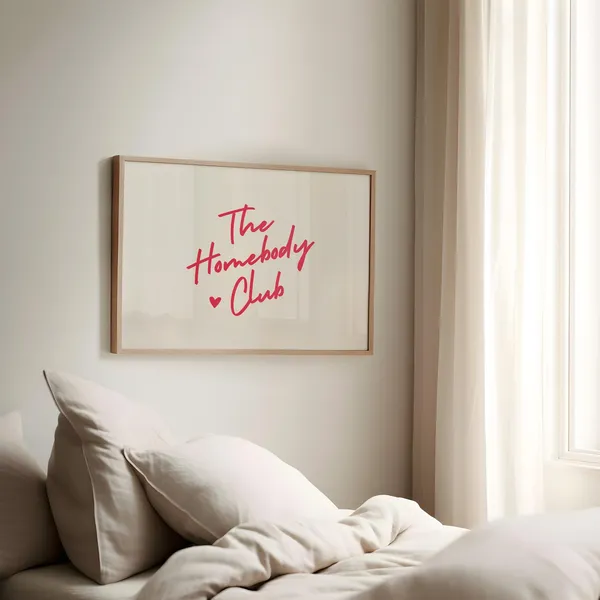 The Homebody Club Red Landscape Art Print