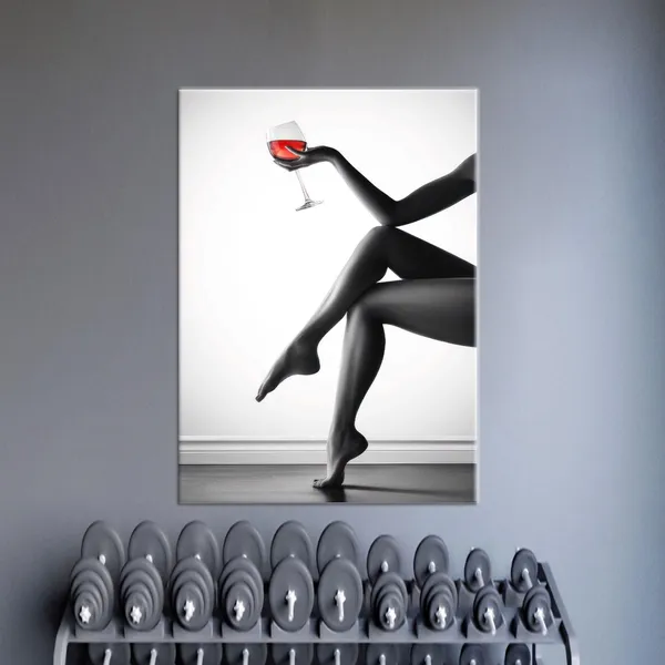 Wine Lover Lady Bohemian Wall Art Print