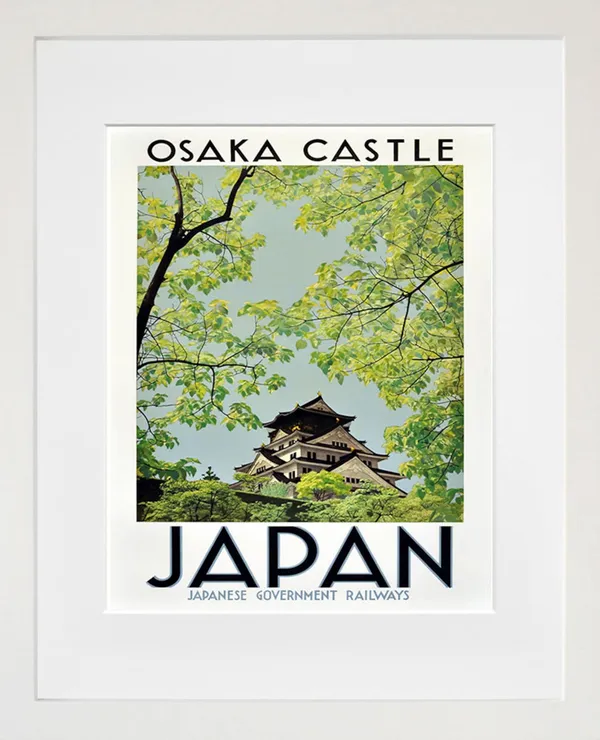 Japanese Art Vintage Travel Poster Print, Japan