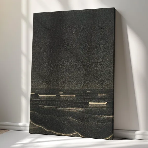 Phosphorescent Sea, Escher-Inspired Art Print