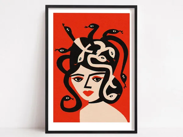 Medusa Poster Print, Feminism Gift For Her