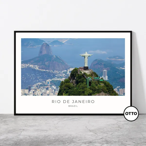 Rio De Janeiro Artful Travel Poster Print