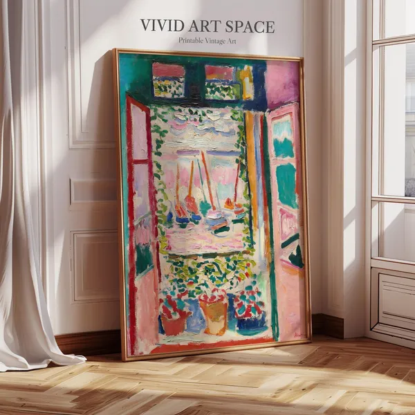 Henri Matisse Open Window Art Print, Matisse-Inspired