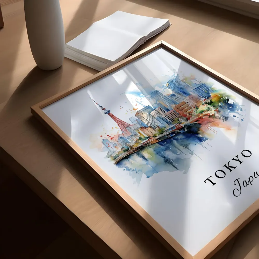 Tokyo Japan Travel Poster, Personalized Wall Art - Image 5